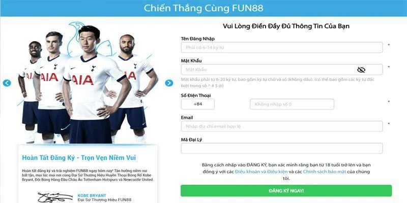 Quy trình hướng dẫn cụ thể cách truy cập vào Fun88