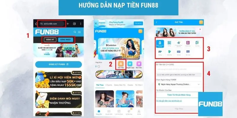 Nhập đầy đủ và chính xác thông tin mà Fun88 yêu cầu