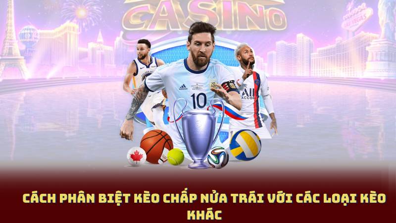 Cách phân biệt Kèo Chấp Nửa Trái với các loại kèo khác